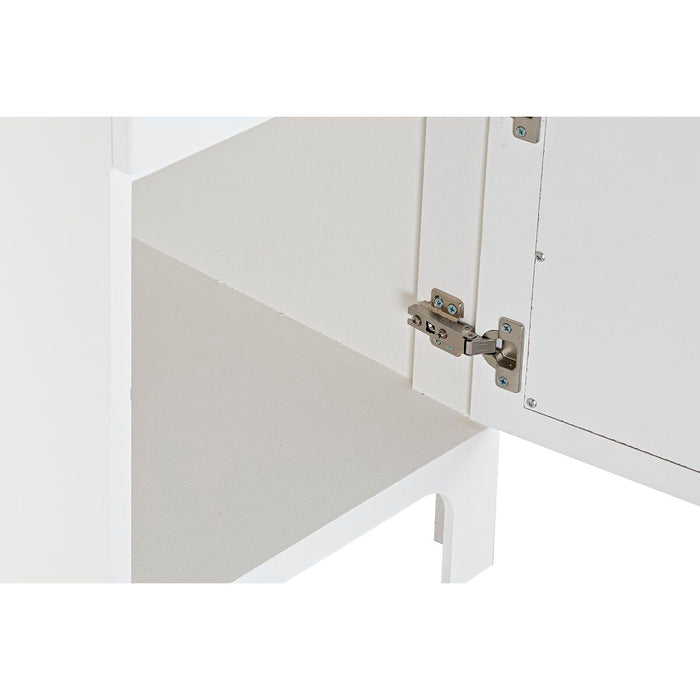 Birou DKD Home Decor Brad Alb Ratan (140 x 50 x 76 cm)