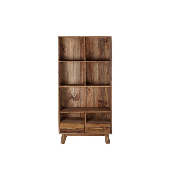 Raft DKD Home Decor Natural Lemn Lemn Reciclat 90 x 40 x 182 cm