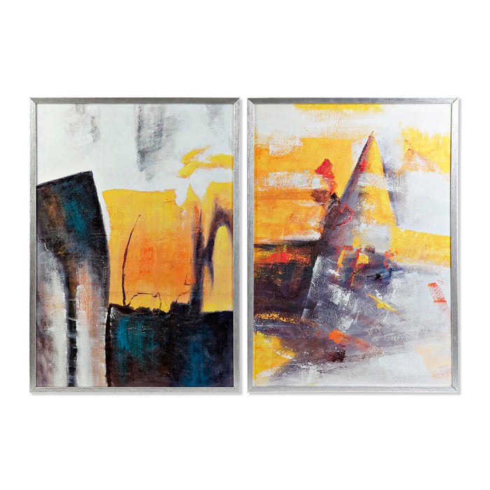 Tablou DKD Home Decor Abstract 70 x 3 x 100 cm Urban (2 Unități)