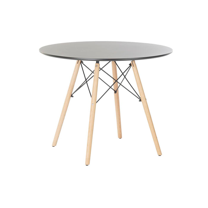 Masă de Sufragerie DKD Home Decor Negru Mesteacăn Lemn MDF 90 x 90 x 74 cm