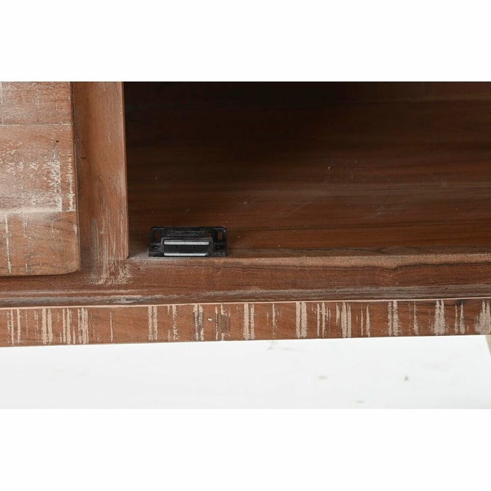 Servantă DKD Home Decor Natural Negru Metal Salcâm (140 x 40 x 85 cm)