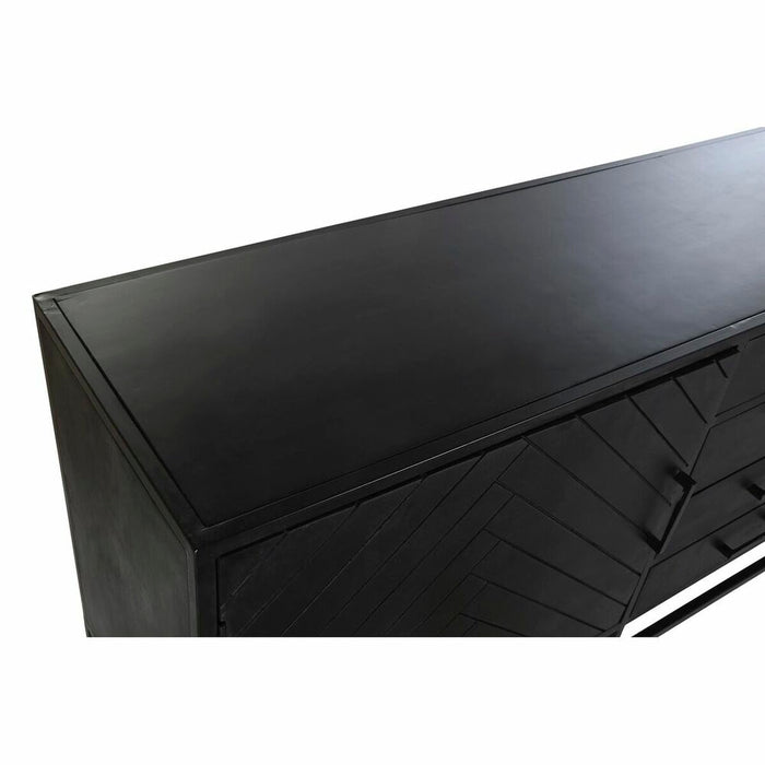 Servantă DKD Home Decor 210 x 45 x 75 cm Negru Metal Lemn de mango