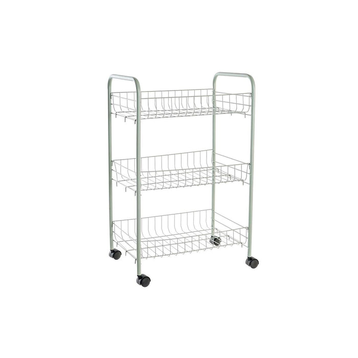 Servírovací vozík DKD Home Decor 40 x 26 x 62 cm Metal Verde polipropilenă