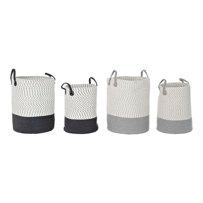 Set de Coșuri DKD Home Decor 40 x 40 x 52 cm (2 Unități)