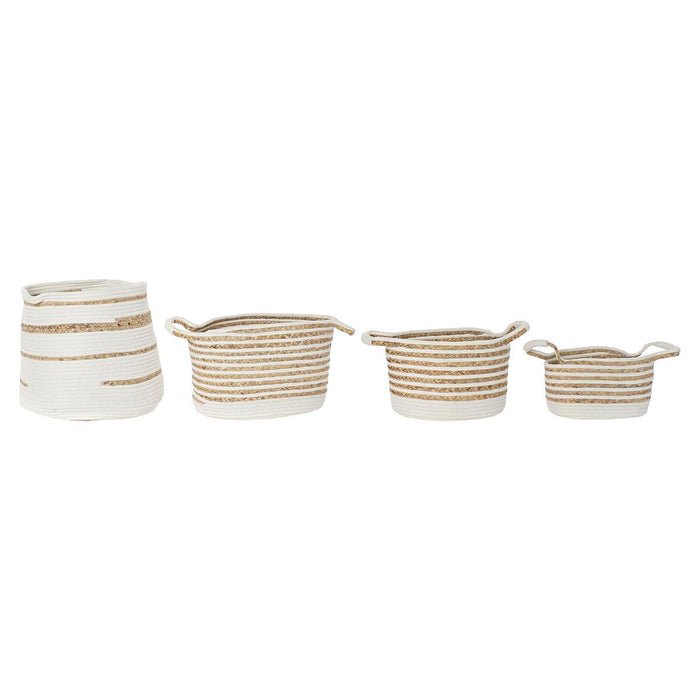 Set de Coșuri DKD Home Decor 36 x 36 x 34 cm Boho (4 Piese)