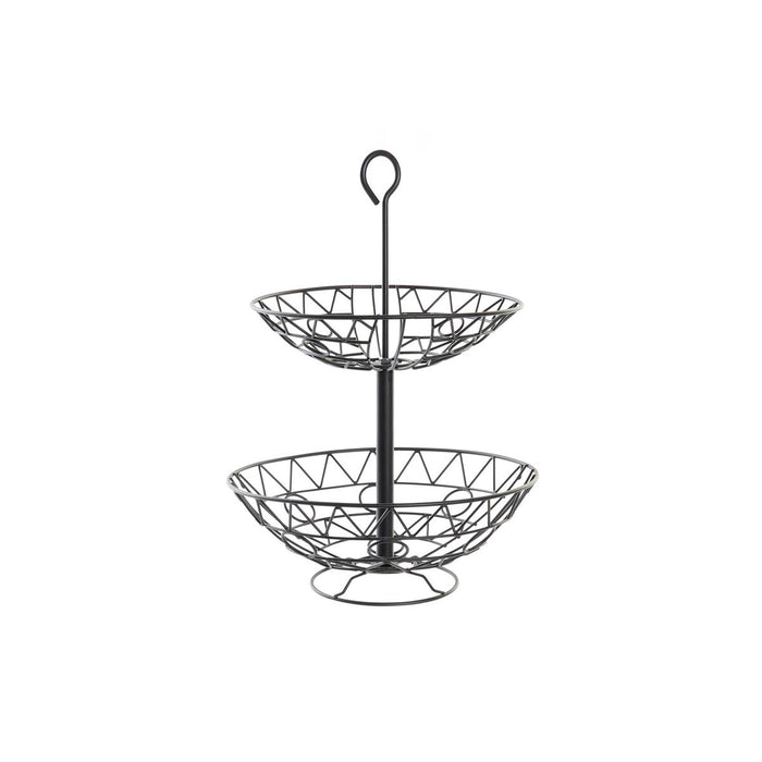 Fructieră DKD Home Decor Negru Metal 28 x 28 x 40 cm