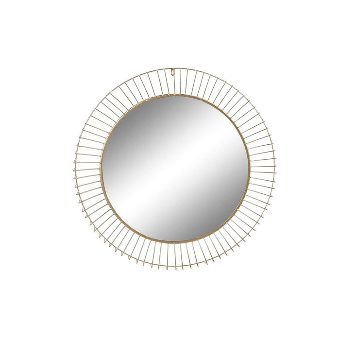 Oglindă de perete DKD Home Decor Auriu* Metal Geam 80 x 8 x 80 cm