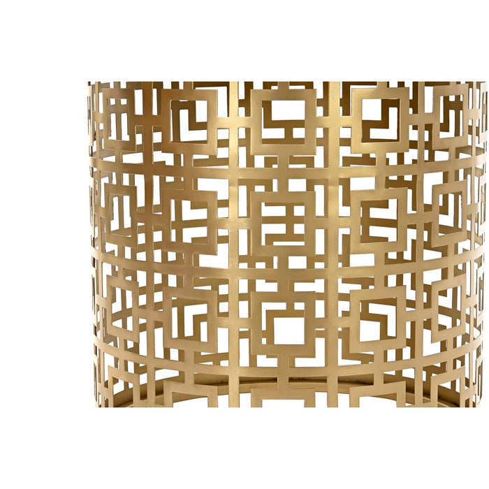 Masa de Cafea DKD Home Decor Alb Auriu* Metal Marmură 76 x 76 x 43 cm