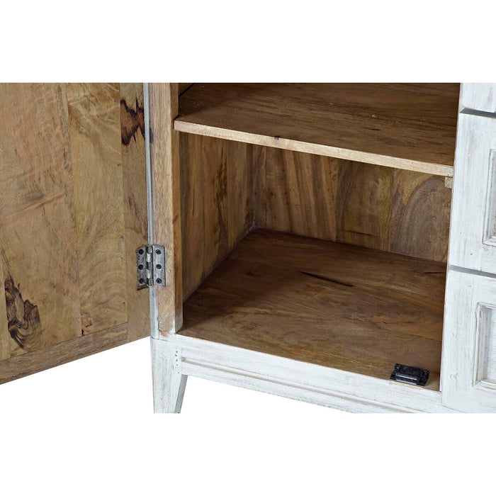 Servantă DKD Home Decor Metal Lemn de mango Alb Multicolor 30 x 40 cm 72 x 40 x 87 cm