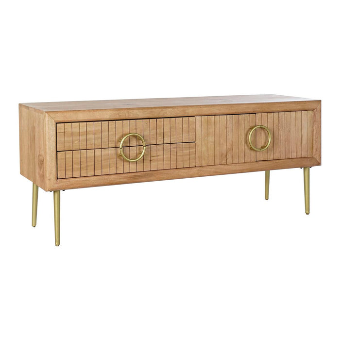 Mobilă TV DKD Home Decor Auriu* Maro Lemn de mango (147 x 40 x 60 cm)