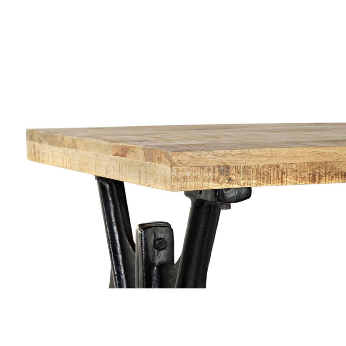 Consolă DKD Home Decor Natural Negru Metal Vintage Lemn de mango industrial (120 x 45 x 76 cm)