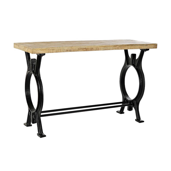 Consolă DKD Home Decor Natural Negru Metal Vintage Lemn de mango industrial (120 x 45 x 76 cm)