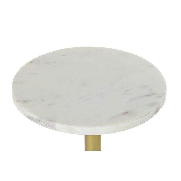 Masa laterală DKD Home Decor Auriu* Metal Marmură 27 x 27 x 62 cm