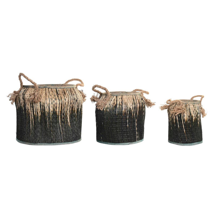 Set de Coșuri DKD Home Decor Colonial (44 x 44 x 48 cm)