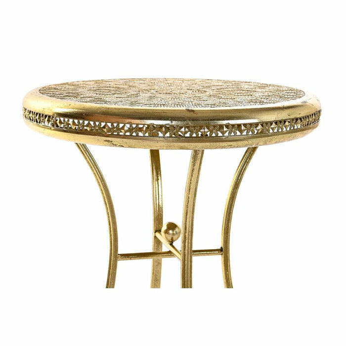 Masa laterală DKD Home Decor Auriu* Metal Arab (42 x 42 x 57 cm)