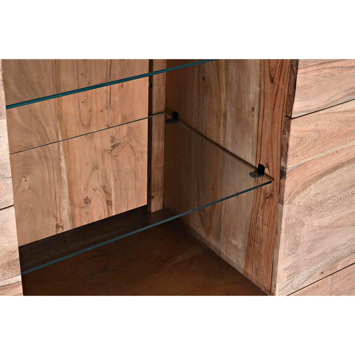 Dulap DKD Home Decor   145 x 40 x 153 cm Geam Maro Salcâm