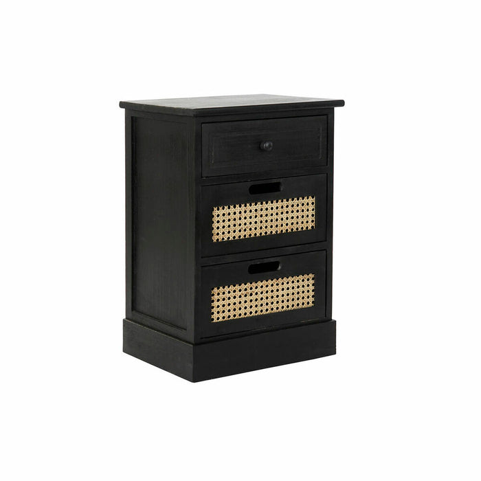 Dulap cu Sertare DKD Home Decor Natural Negru Vintage Lemn de paulownia (40 x 30 x 58,5 cm)