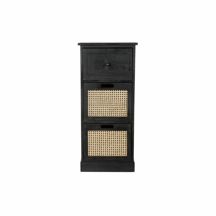 Dulap cu Sertare DKD Home Decor Natural Negru Vintage Lemn de paulownia (40 x 30 x 90,5 cm)