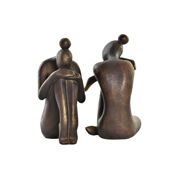 Zarážka DKD Home Decor Cupru 11 x 8 x 15,5 cm Femeie Rășină