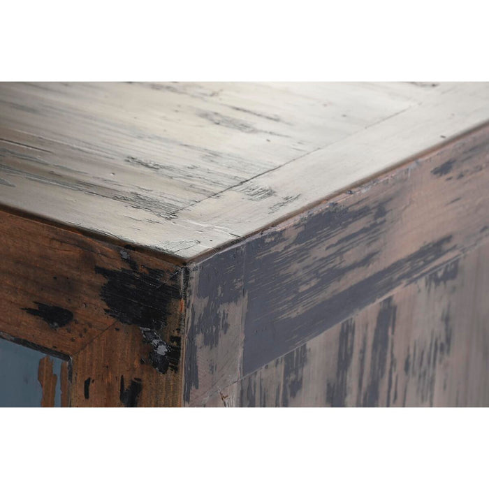 Servantă DKD Home Decor Negru Albastru Lemn Maro (170 x 48 x 85 cm)