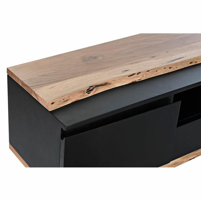 Mobilă TV DKD Home Decor Negru 145 x 45 x 50 cm Maro Lemn de mango