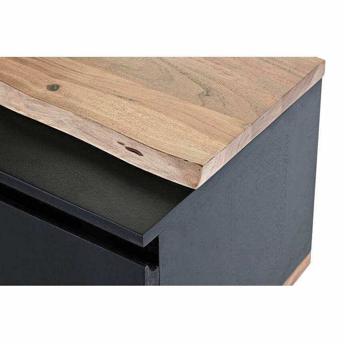 Mobilă TV DKD Home Decor Negru 145 x 45 x 50 cm Maro Lemn de mango