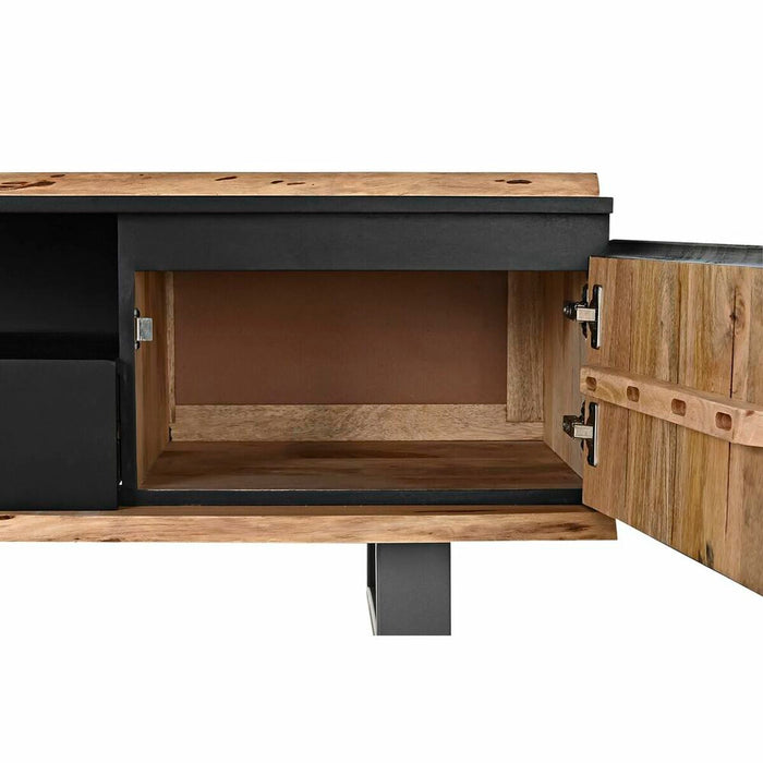 Mobilă TV DKD Home Decor Negru 145 x 45 x 50 cm Maro Lemn de mango