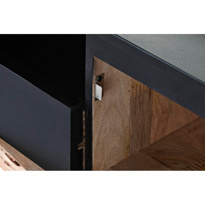Mobilă TV DKD Home Decor Negru 145 x 45 x 50 cm Maro Lemn de mango