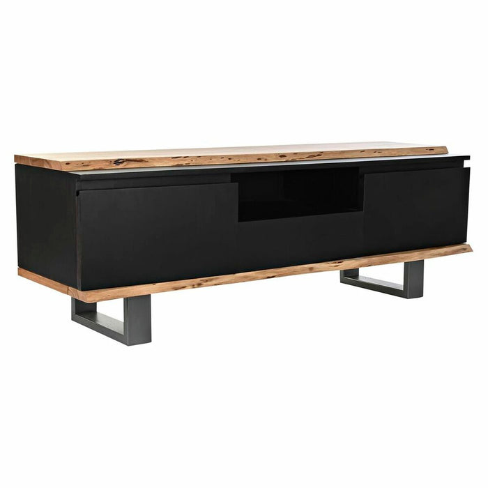 Mobilă TV DKD Home Decor Negru 145 x 45 x 50 cm Maro Lemn de mango