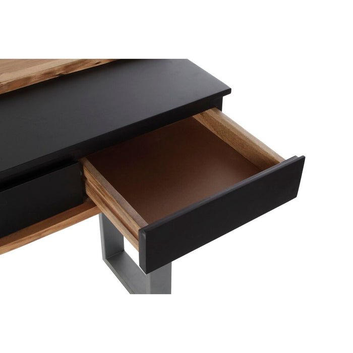 Consolă DKD Home Decor 115 x 40 x 80 cm Negru Lemn Maro Gri închis Lemn de mango