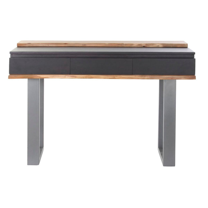 Consolă DKD Home Decor 115 x 40 x 80 cm Negru Lemn Maro Gri închis Lemn de mango