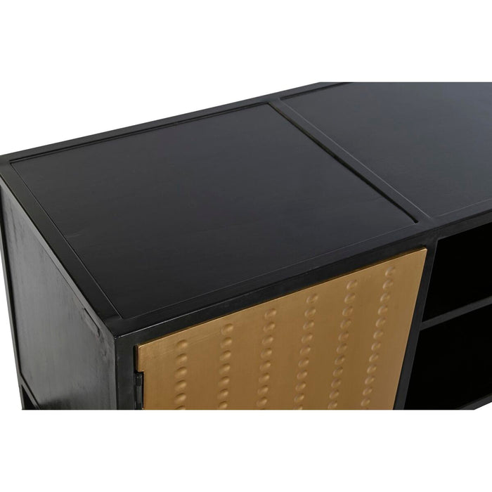 Mobilă TV DKD Home Decor Negru Metal Lemn (120 x 37 x 50 cm)