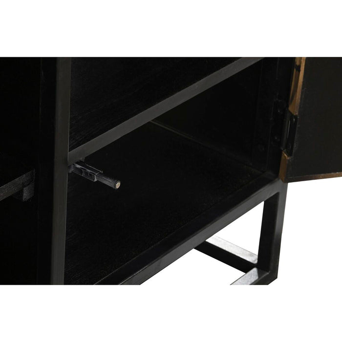 Mobilă TV DKD Home Decor Negru Metal Lemn (120 x 37 x 50 cm)