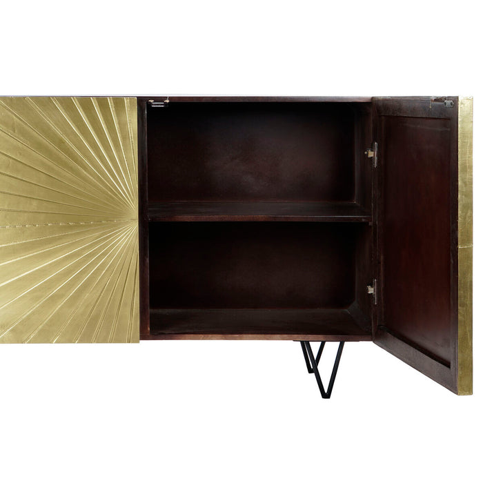 Servantă DKD Home Decor Auriu* Maro închis Lemn Metal 120 x 45 x 75 cm