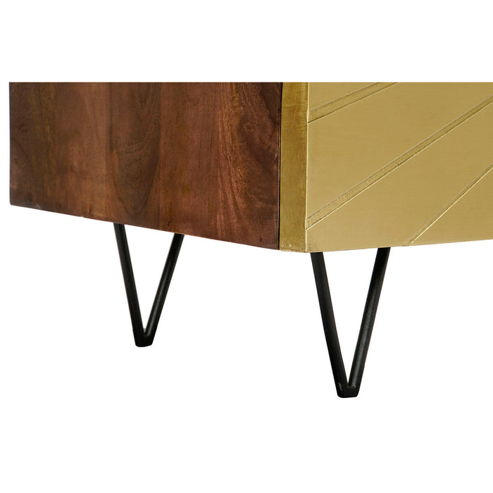 Servantă DKD Home Decor Auriu* Maro închis Lemn Metal 120 x 45 x 75 cm