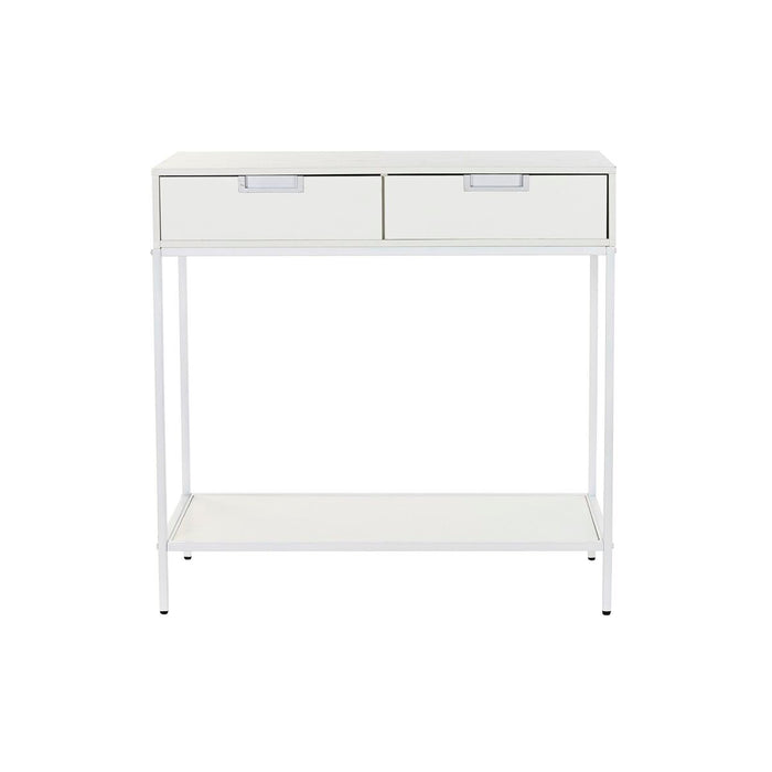 Consolă DKD Home Decor Metal MDF Alb (80 x 35 x 81 cm)