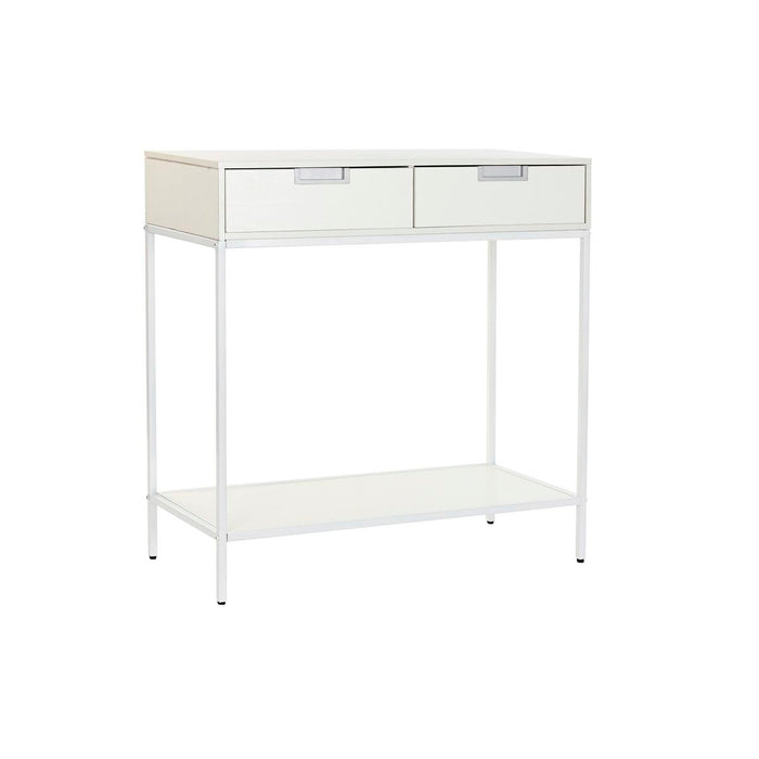 Consolă DKD Home Decor Metal MDF Alb (80 x 35 x 81 cm)