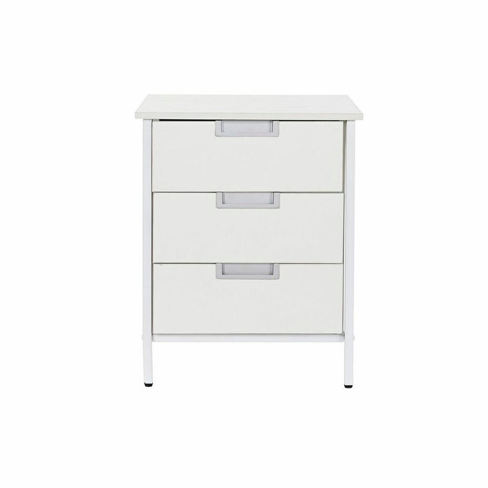 Dulap cu Sertare DKD Home Decor Metal MDF Alb (40 x 40 x 50 cm)