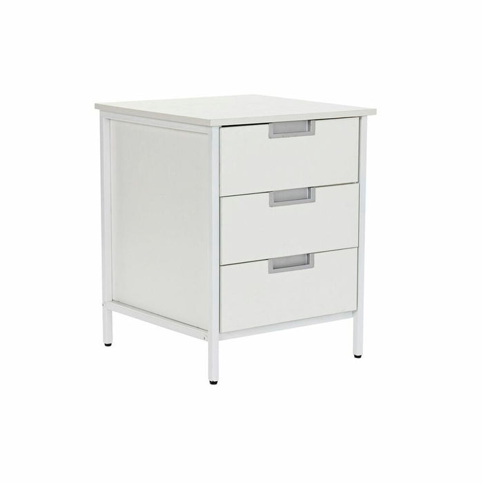 Dulap cu Sertare DKD Home Decor Metal MDF Alb (40 x 40 x 50 cm)