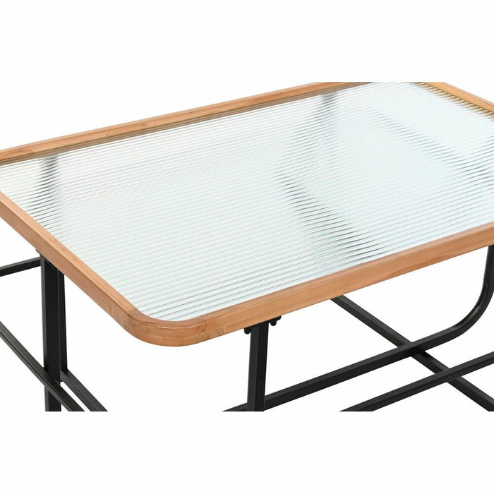 Masa de Cafea DKD Home Decor Geam Metal (90 x 60 x 46 cm)