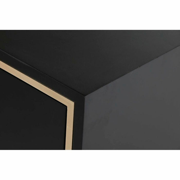 Noptieră DKD Home Decor Negru Multicolor Auriu* Lemn Metal 30 x 40 cm 50 x 40 x 53 cm