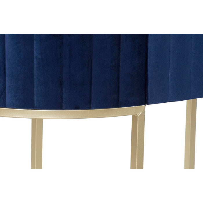 Consolă DKD Home Decor Albastru Alb Auriu* Metal 100 x 40 x 76 cm