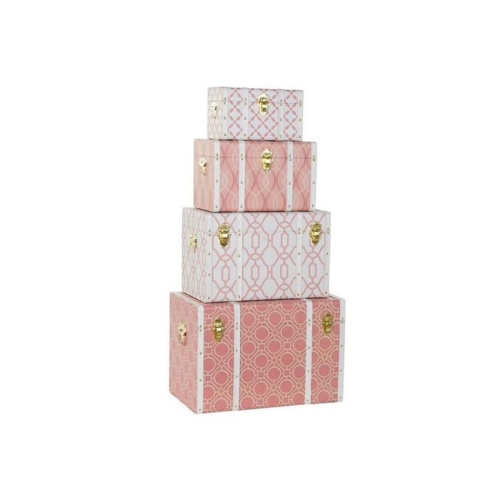 Set de Cufere DKD Home Decor Poliuretan Lemn MDF (60 x 35 x 41 cm)