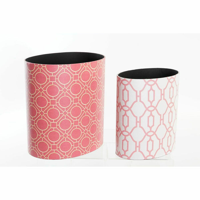 Set de găleată DKD Home Decor Lemn Portocaliu (33 x 24,5 x 35,3 cm) (2 Piese)