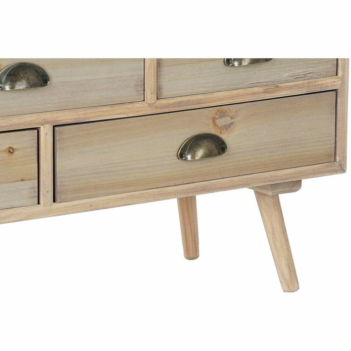 Dulap cu Sertare DKD Home Decor Natural Lemn MDF Bleumarin Gri deschis (120 x 36 x 68 cm)