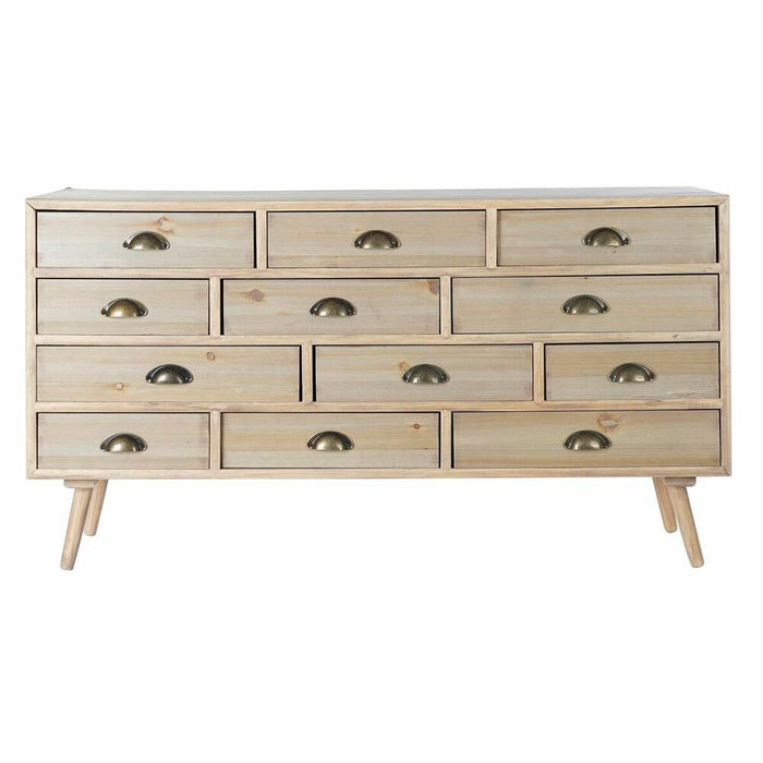 Dulap cu Sertare DKD Home Decor Natural Lemn MDF Bleumarin Gri deschis (120 x 36 x 68 cm)