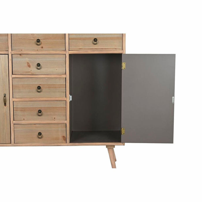Servantă DKD Home Decor   Albastru Natural Bleumarin Gri deschis Lemn Lemn MDF 100 x 35 x 89 cm