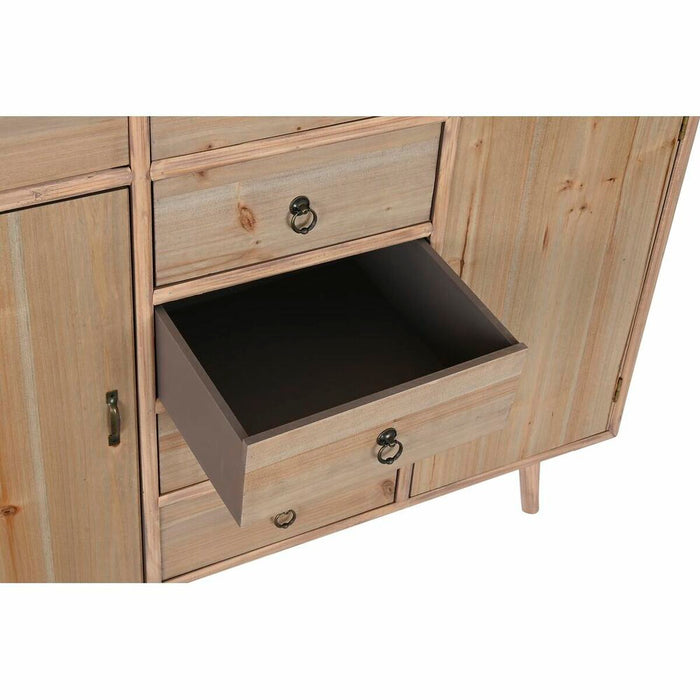Servantă DKD Home Decor   Albastru Natural Bleumarin Gri deschis Lemn Lemn MDF 100 x 35 x 89 cm