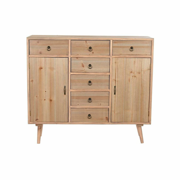 Servantă DKD Home Decor   Albastru Natural Bleumarin Gri deschis Lemn Lemn MDF 100 x 35 x 89 cm