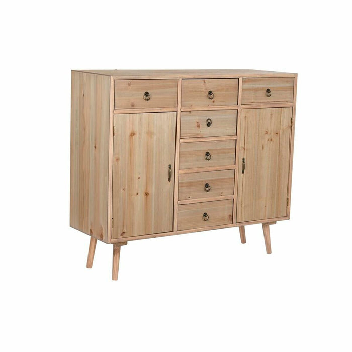 Servantă DKD Home Decor   Albastru Natural Bleumarin Gri deschis Lemn Lemn MDF 100 x 35 x 89 cm